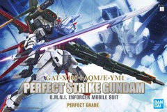 GAT-X105 + AQM/E-YM1 Perfect Strike Gundam OMNI Enforcer Mobile Suit Perfect Grade PG